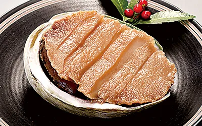 「あわび煮貝」盛付け画像